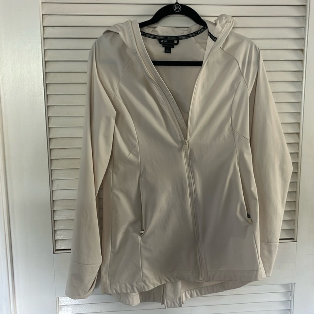 All in motion athletic hooded zip front jacket